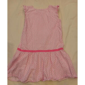 Gymboree Girl's Size 10 Pink Polka Dot Design Knee Length Drress